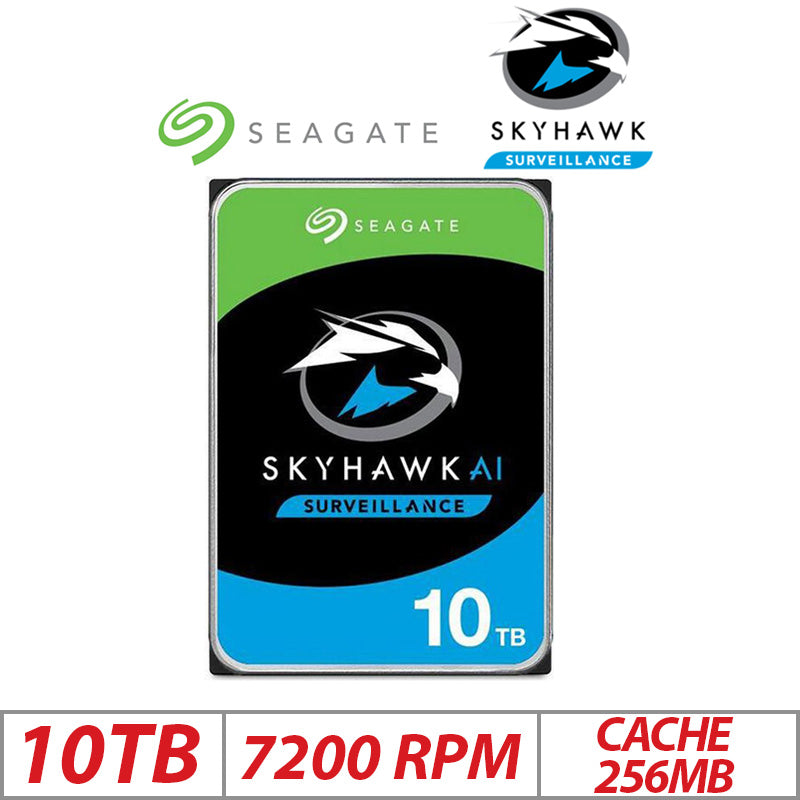 Seagate SkyHawk AI 10TB HDD – Surveillance Hard Drive