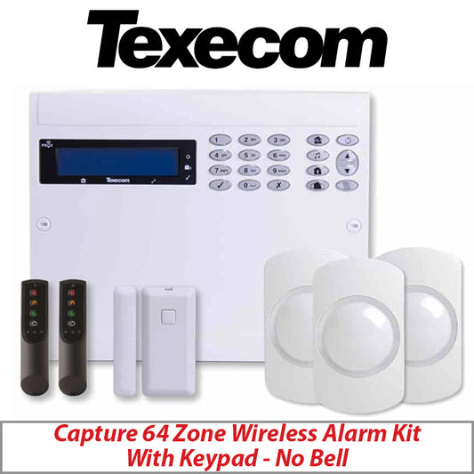 TEXECOM ALARM KIT WIRELESS KIT-1003 64-W LIVE NO BELL