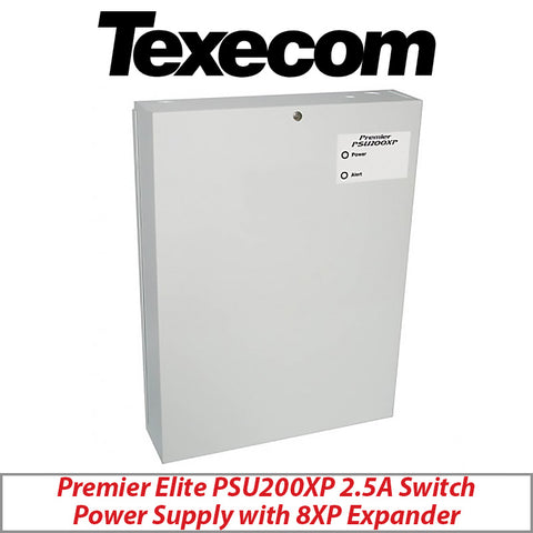 TEXECOM PREMIER ELITE CCJ-0001 PSU200XP 2.5A SWITCH POWER SUPPLY WITH 8XP EXPANDER - GRADE 3