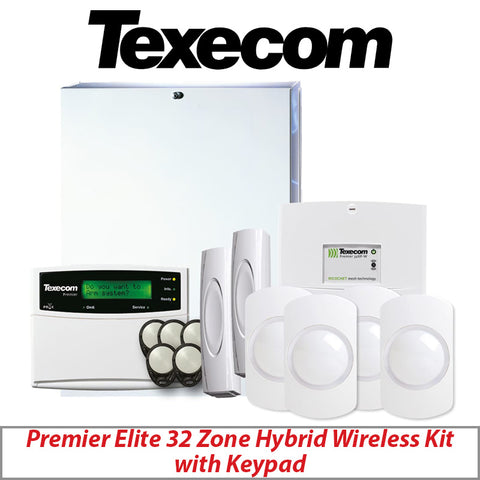 TEXECOM ALARM KIT WIRELESS KIT-1005 48 32 PANEL WITH KEYPAD