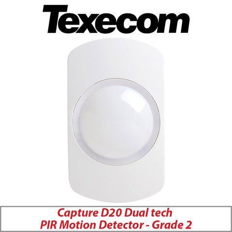 TEXECOM CAPTURE AKD-0001 D20 DUAL TECH PIR MOTION DETECTOR - GRADE 2