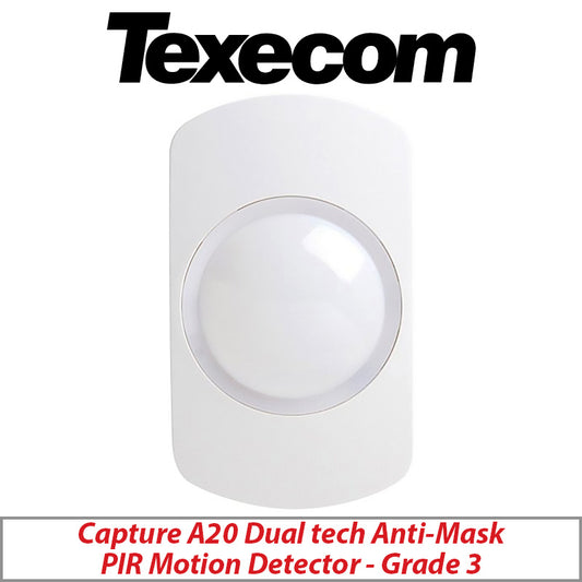 TEXECOM CAPTURE AKE-0001 A20 DUAL TECH ANTI-MASK PIR MOTION DETECTOR - GRADE 3