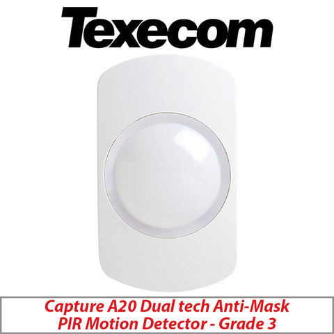 TEXECOM CAPTURE AKE-0001 A20 DUAL TECH ANTI-MASK PIR MOTION DETECTOR - GRADE 3
