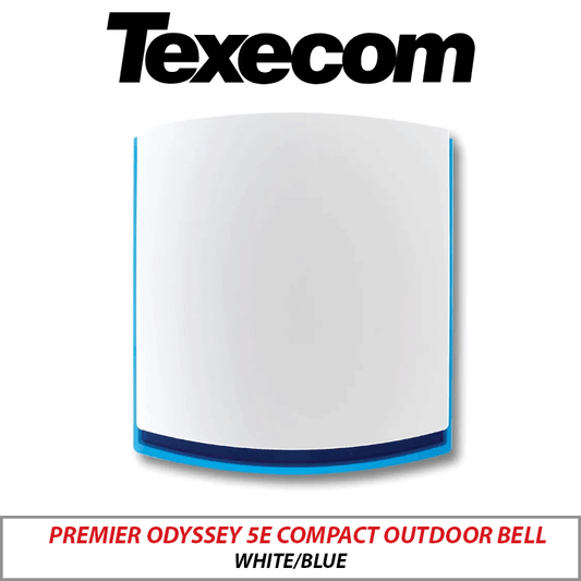TEXECOM PREMIER ODYSSEY 5E COMPACT EXTERNAL OUTDOOR BELL BOX FCF-0002 WHITE/BLUE FCF-0002