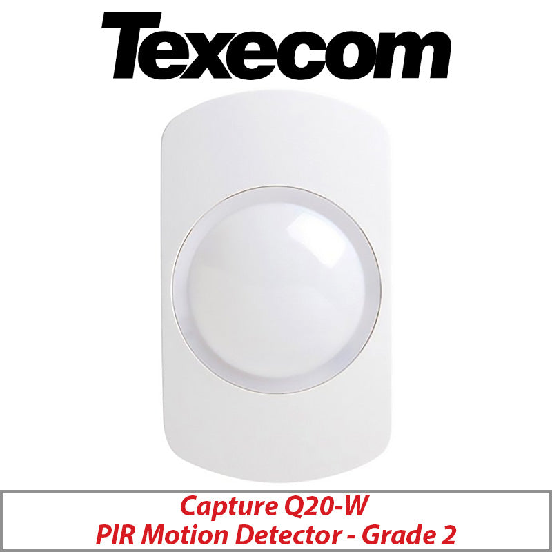 TEXECOM CAPTURE GDC-0001 Q20-W DUAL PIR MOTION DETECTOR - GRADE 2