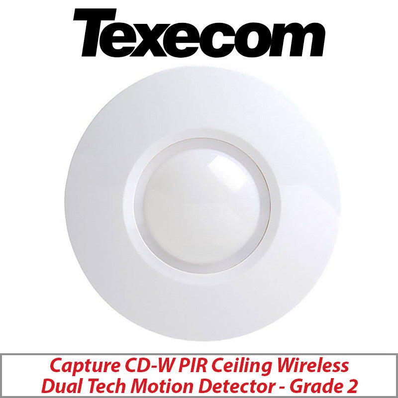 TEXECOM CAPTURE GDE-0001 CD-W QUAD PIR CEILING WIRELESS DUAL TECH MOTION DETECTOR - GRADE 2