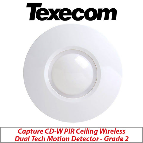 TEXECOM CAPTURE GDE-0001 CD-W QUAD PIR CEILING WIRELESS DUAL TECH MOTION DETECTOR - GRADE 2