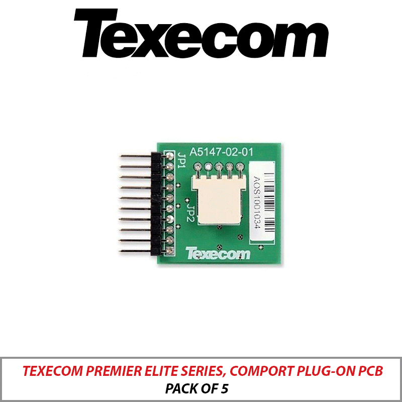 TEXECOM PREMIER ELITE SERIES, COMPORT PLUG-ON PCB PACK OF 5 JAL-0001