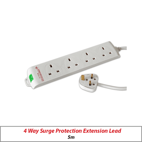 5M 4WAY SURGE PROTECTION EXTENSION LEAD TX402-5