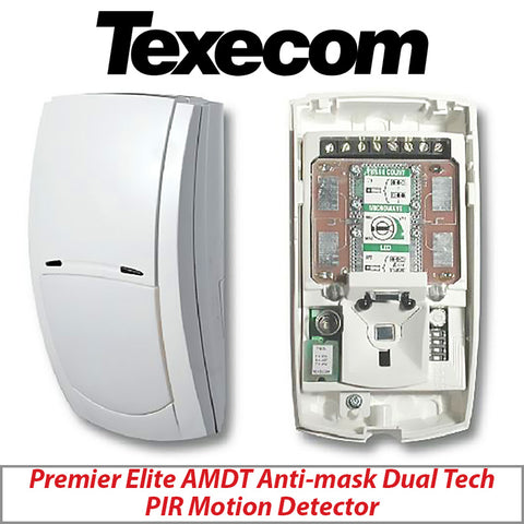 TEXECOM PREMIER ELITE AMDT AFB-0001 ANTI-MASK DUAL TECH PIR MOTION DETECTOR - GRADE 3
