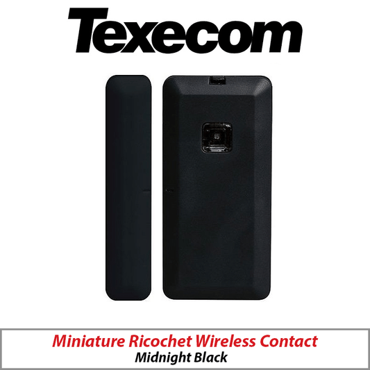 TEXECOM MICRO CONTACT-W PREMIER ELITE SERIES, MINIATURE RICOCHET WIRELESS CONTACT, MIDNIGHT BLACK - GHA-0014