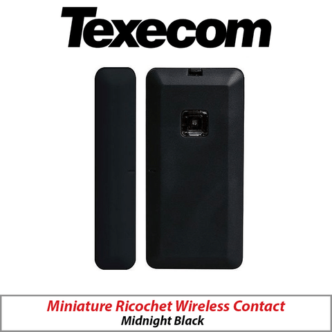 TEXECOM MICRO CONTACT-W PREMIER ELITE SERIES, MINIATURE RICOCHET WIRELESS CONTACT, MIDNIGHT BLACK - GHA-0014