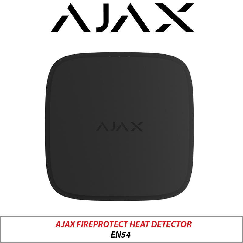 AJAX FireProtect Heat Detector EN54 Black AJAX-119918 (53 chars)