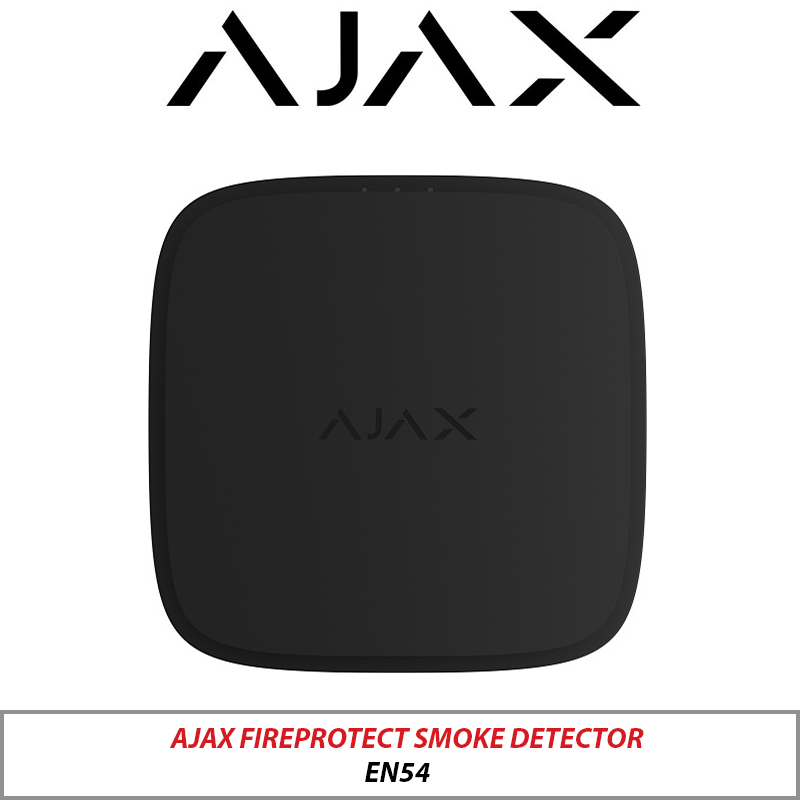 Ajax FireProtect Smoke Detector EN54 Black 8EU