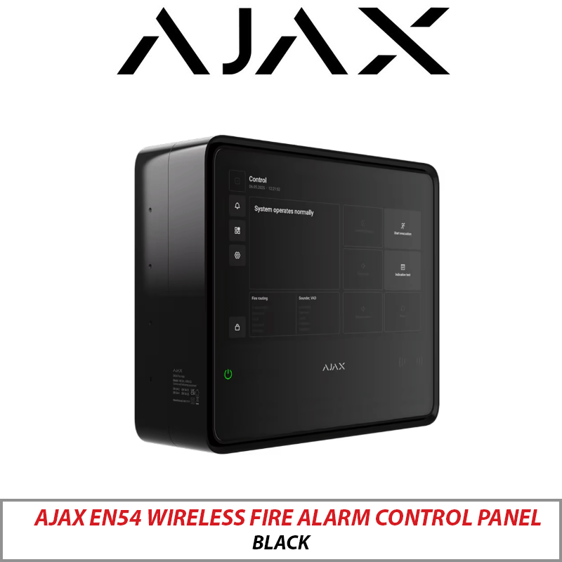 AJAX EN54 Wireless Fire Alarm Control Panel Black