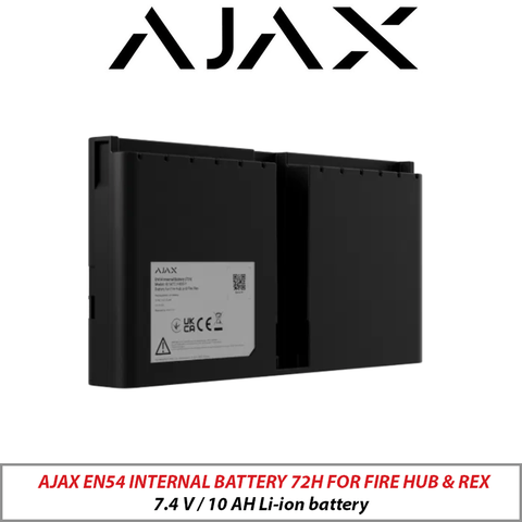 AJAX EN54 7.4V 10Ah Internal Battery 72H Fire Hub Rex