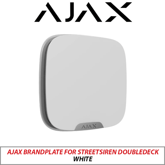 AJAX BRANDPLATE FOR STREETSIREN DOUBLEDECK WHITE AJAX-20380-PK1