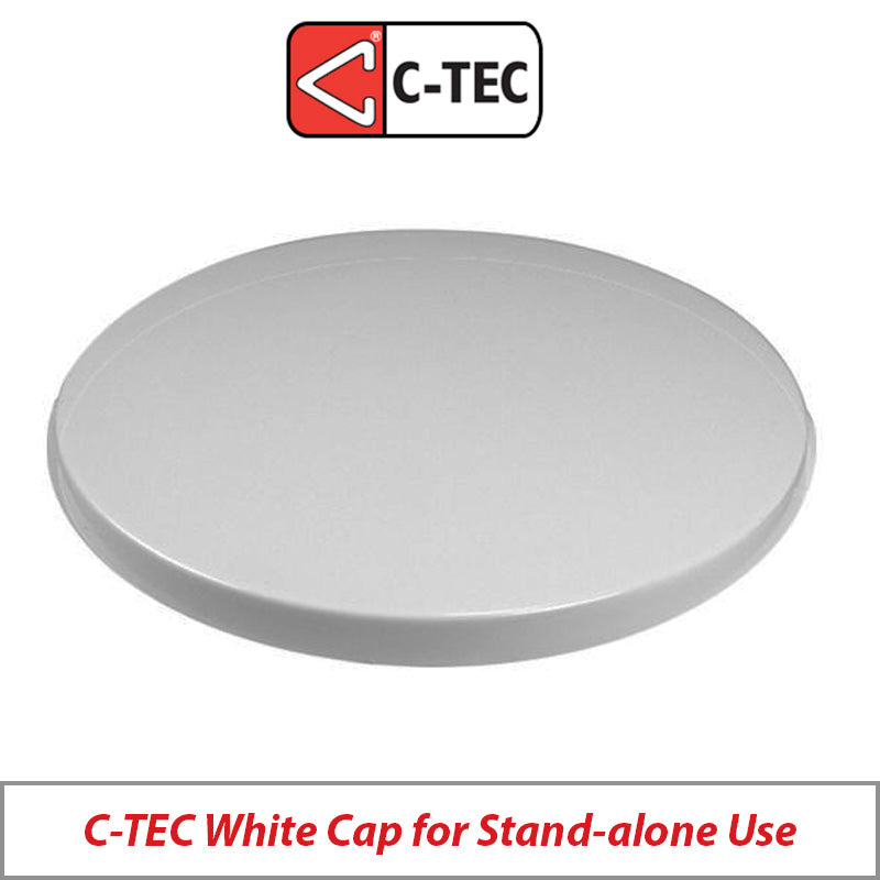 C-TEC White Standalone Detector Cap BF330CTLIDW