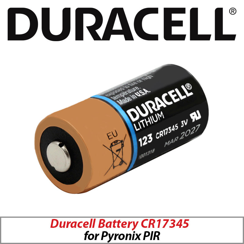 Duracell CR17345 Battery for Pyronix PIR Alarm Sensors DL123