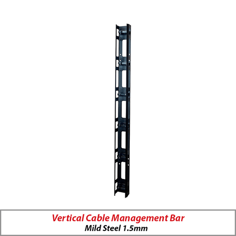 Vertical Cable Management Bar for Rack Mount Cabinets