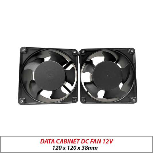 Data Cabinet DC Fan 12V 120x120x38mm CABINET-FAN-12V