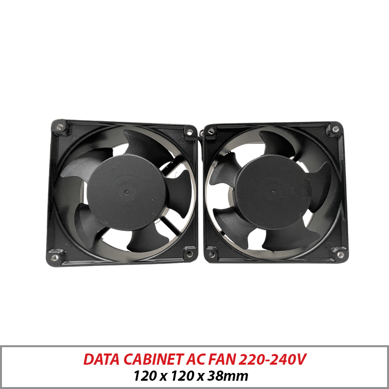 Data Cabinet AC Fan 220-240V 120x120x38mm CABINET-FAN-220V