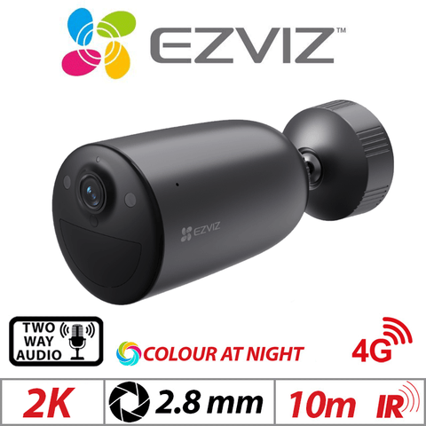 2K EZVIZ 4G Battery PIR Camera Color Night CS-EB3-4G