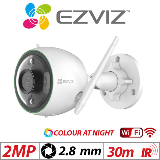 2MP EZVIZ WI-FI COLOUR AT NIGHT CAMERA WHITE GRADED ITEM G1-C3N