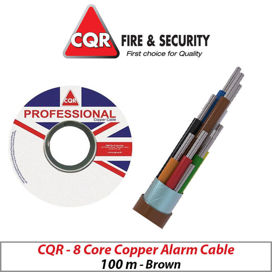 Copper 8-Core Alarm Cable 100M Brown CAB8/BR/100M