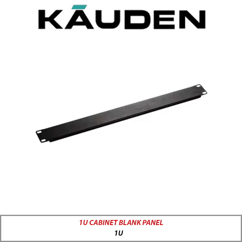 19" Kauden Cabinet Blank 1U Panel DC1U/BNK