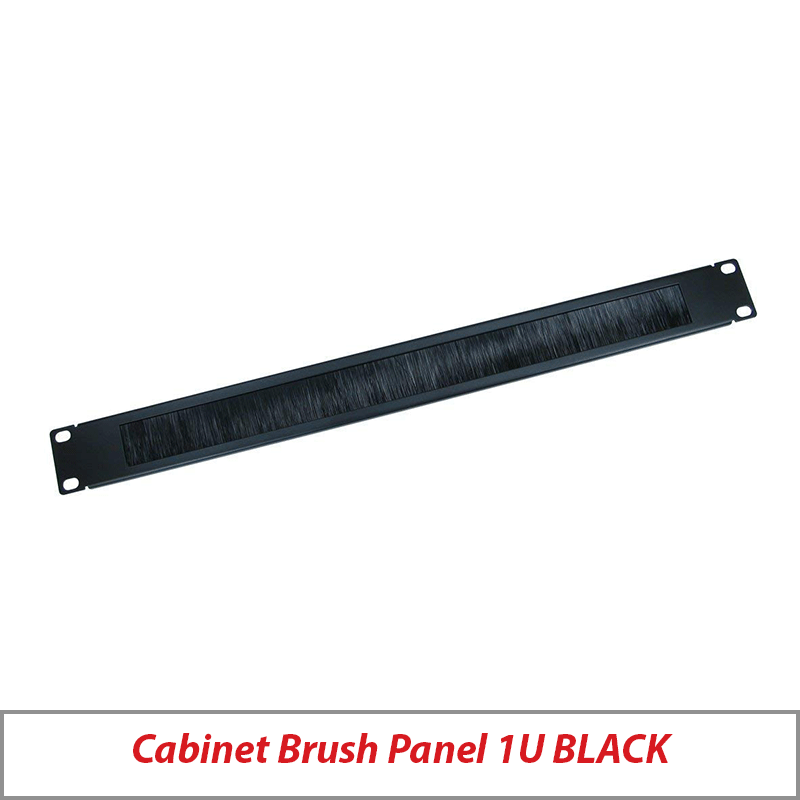 Aptus 1U Rack Panel Slotted for Cable Entry with Brushes DC1U-BRUSH