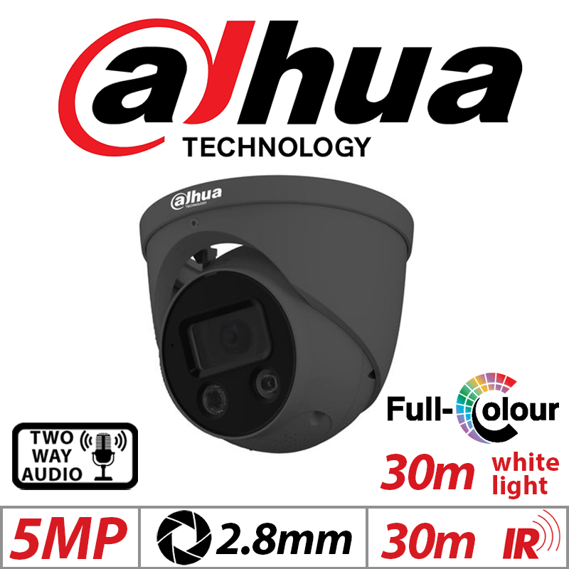 Dahua 5MP Full-Color Active Deterrence Eyeball WizSense IP