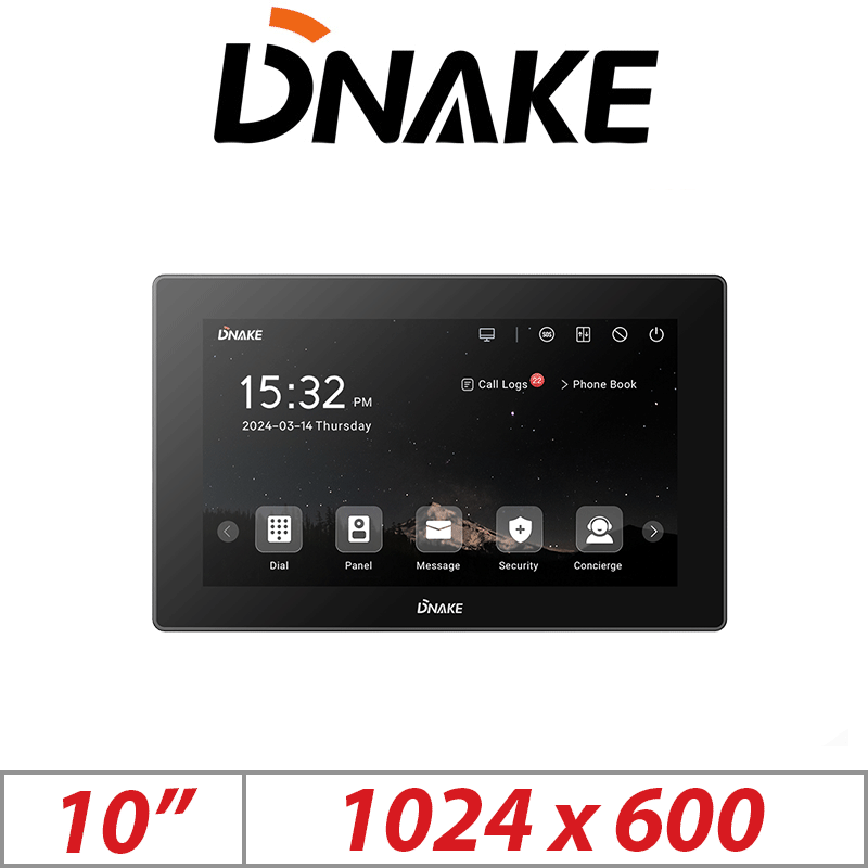 DNAKE 10″ LCD Indoor Monitor Smart Home Intercom 280M-S3