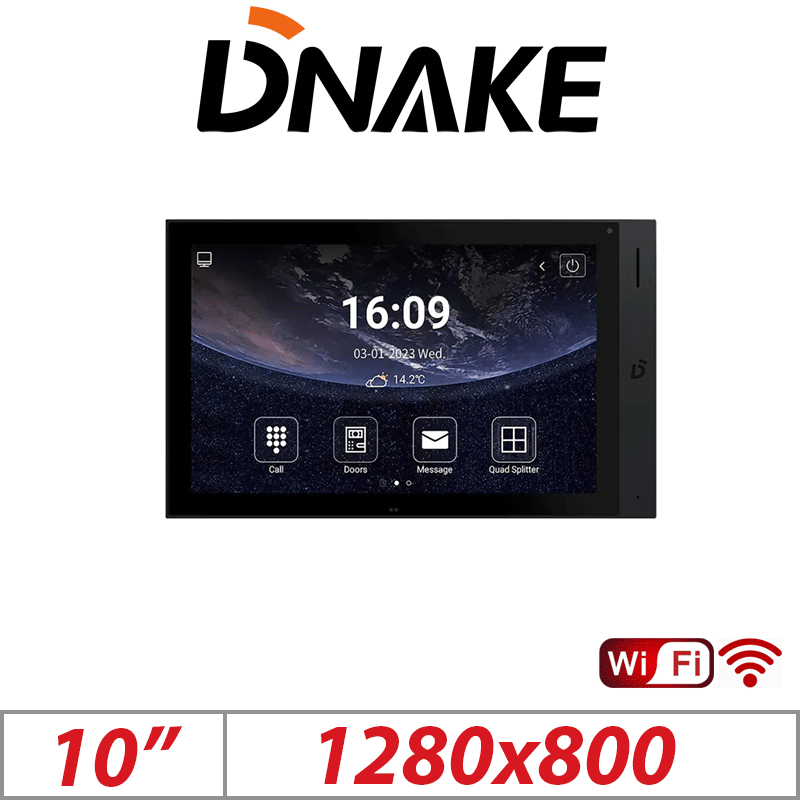 DNAKE 10″ Android Indoor Monitor Wi-Fi Smart Home H618W