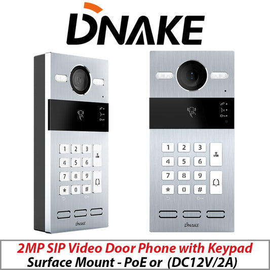 DNAKE 2MP Smart SIP Door Phone with Keypad Surface Mount