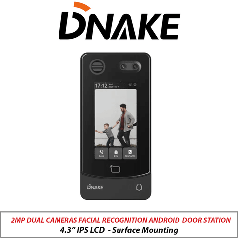 DNAKE 2MP Dual Camera Android Facial Recognition Door Phone 4.3"