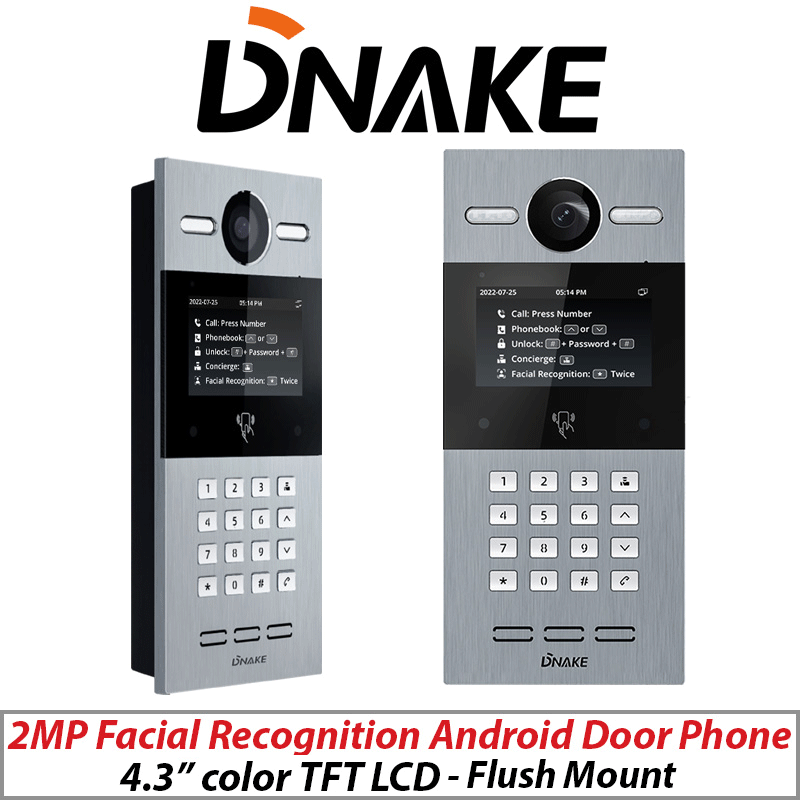 DNAKE 2MP Android Facial Recognition Door Phone 4.3"