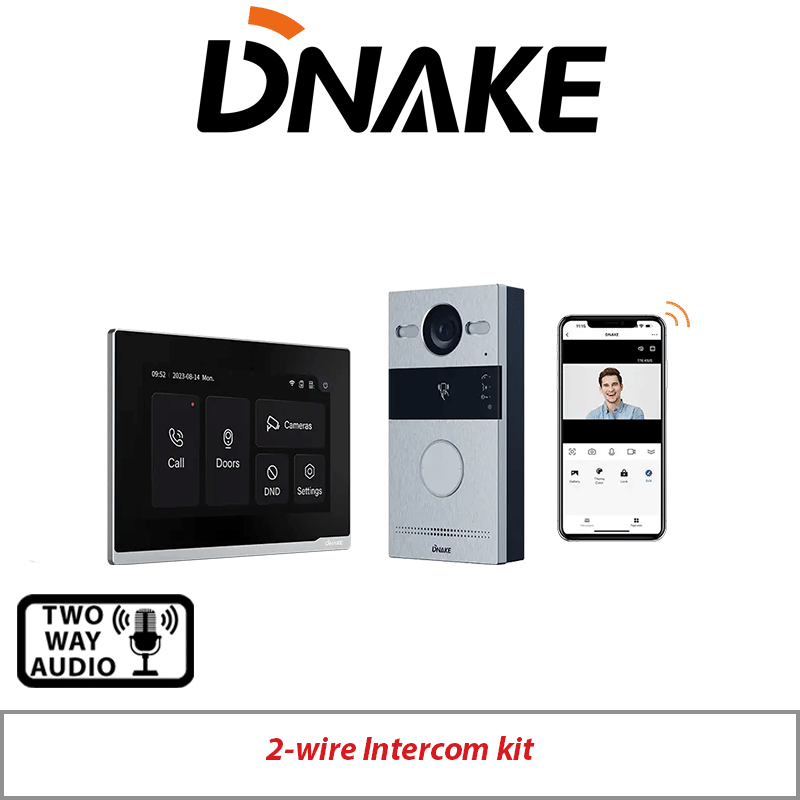 2MP DNAKE 2-Wire IP Video Intercom Kit DNAKE-TWK01