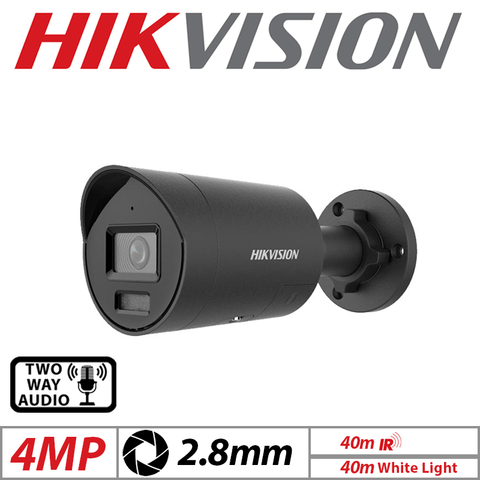 Hikvision 4MP ColorVu Bullet Camera 2-Way Audio Hybrid Light