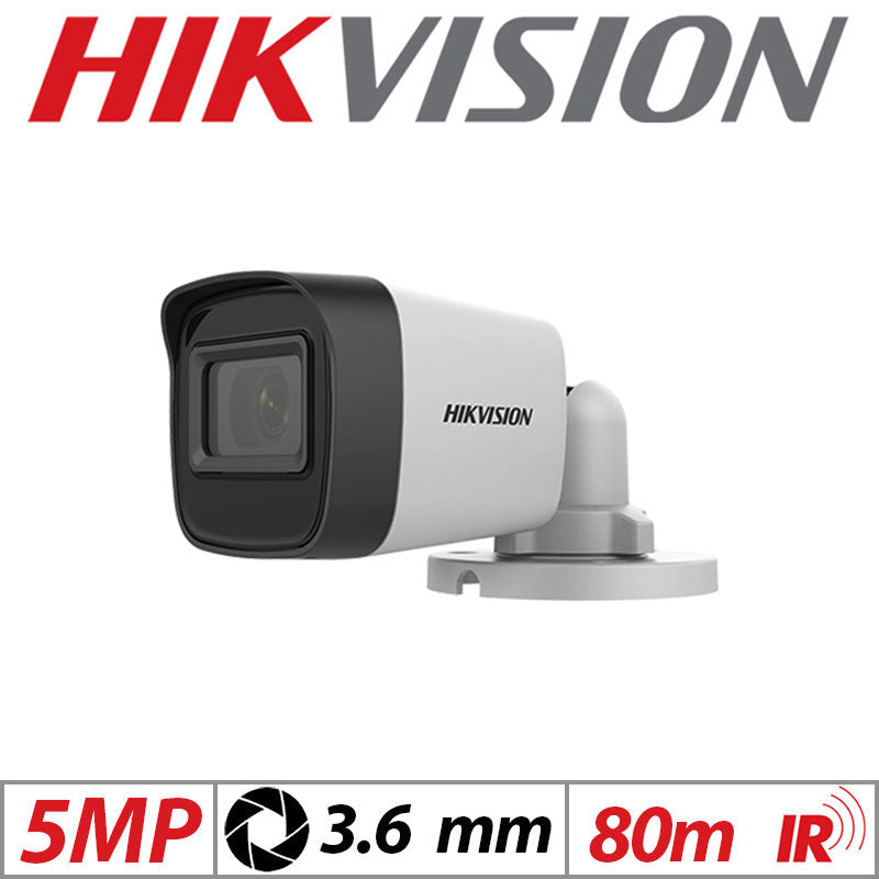 5MP HIKVISION 4IN1 BULLET CAMERA 3.6MM WHITE DS-2CE16H0T-IT5F