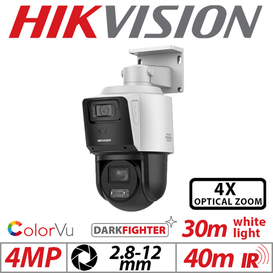 4MP Hikvision ColorVu TandemVu DarkFighter PTZ 2.8-12mm Camera