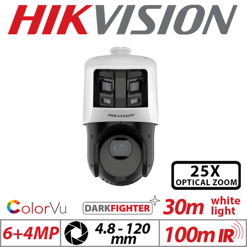 6+4MP Hikvision ColorVu IR Panoramic & PTZ Network Camera