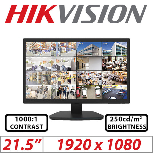 21.5" Hikvision Full HD LED Monitor – DS-D5022FC-B