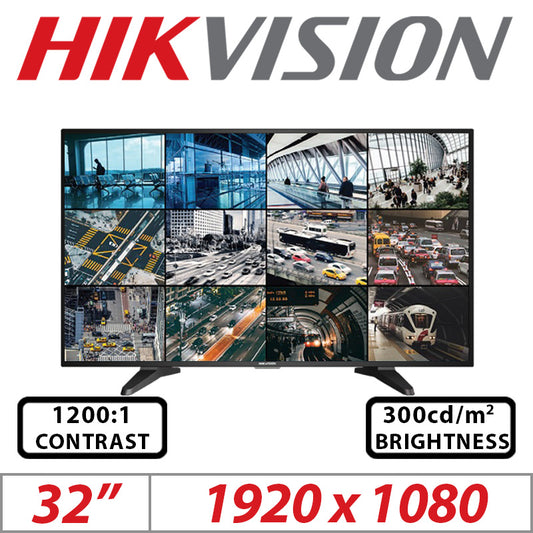 Hikvision 32" LED FHD Monitor – Model DS-D5032QE