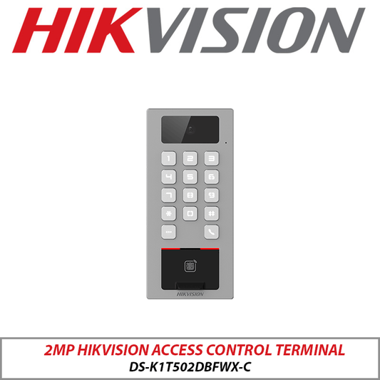 2MP HIKVISION Access Control Terminal DS-K1T502DBFWX-C