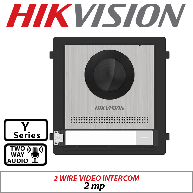 2MP Hikvision 2-Wire Surface Mount Video Intercom Kit DS-KIS702Y