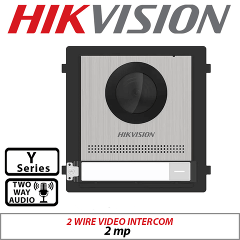 2MP Hikvision 2-Wire Surface Mount Video Intercom Kit DS-KIS702Y