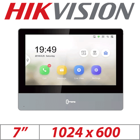 7″ Hikvision Colorful Indoor Station DS-KH8350-WTE1