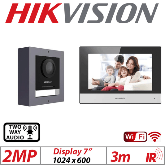 2MP Hikvision Video Intercom Villa Door Station Kit DS-KIS602(B)