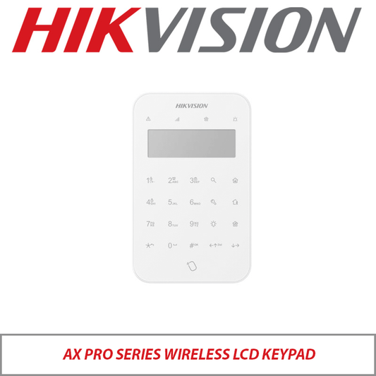 Hikvision AX Pro Wireless LCD Keypad – DS-PK1-LT-WE